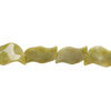 Olive new "jade" 1pkg1, wavy curve bead natural, 15 inch 39x25mm-41x27mm image number 1