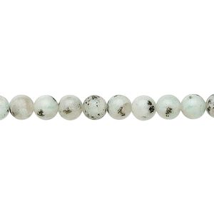 Sesame jasper 1pkg1, round bead natural 15.5-16 inch 6mm