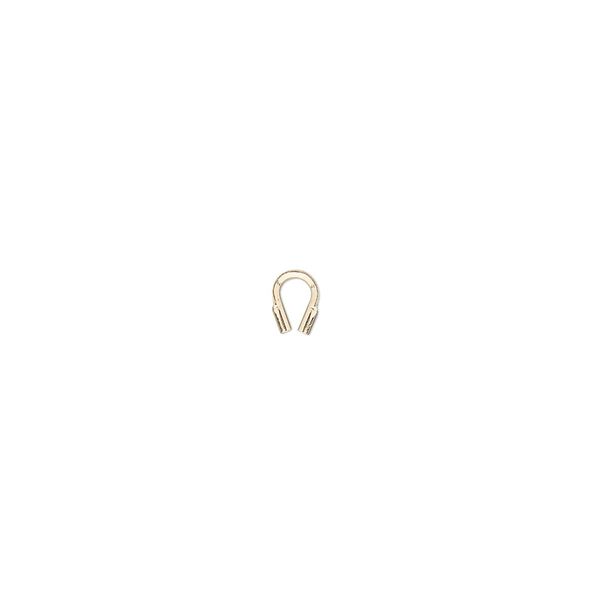 Wire protector, Accu-Guard™, 14Kt gold-filled, 4mm tube, 0.5mm inside diameter. Sold per pkg of 10. image number 0