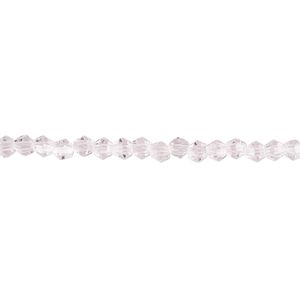 Bead 1pk 16 facets transparent pink, Celestial Crystal® 3mm bicone 15.5-16 inch