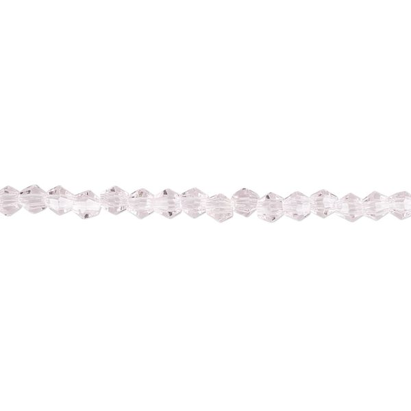 Bead 1pk 16 facets transparent pink, Celestial Crystal® 3mm bicone 15.5-16 inch image number 0