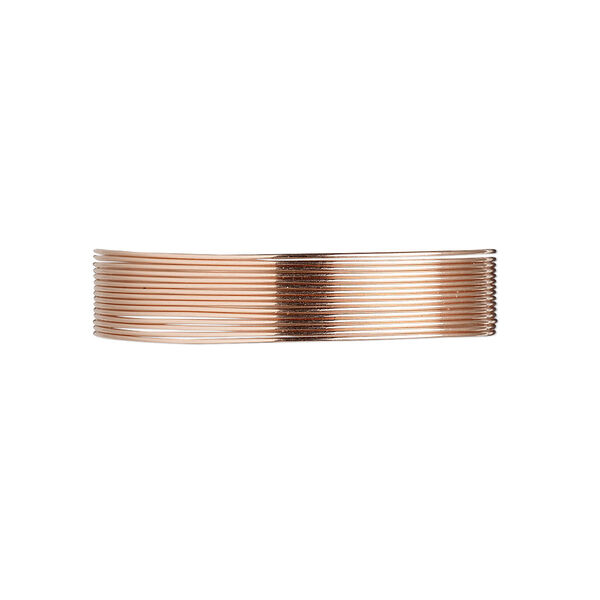 Wire, 12Kt rose gold-filled, dead-soft, round, 26 gauge. Sold per pkg of 25 feet. image number 0