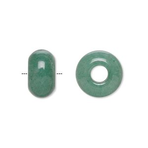 Green aventurine 1pkg2, rondelle bead natural 14x8mm Dione®