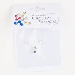 Fancy stone 4pk crystal CAL VZ AB, Crystal Passions® 4mm ball 4869