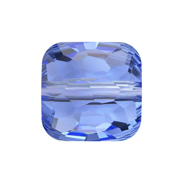 Bead 1pkg144 sapphire, Swarovski®, 8mm puffed square 5035 image number 0
