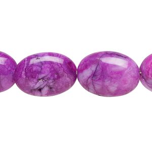 Crazy lace agate 1pkg1, oval bead 15.5-16 inch 18x13mm