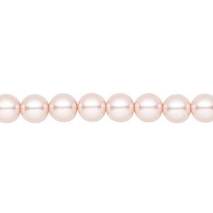 Pearl 25pk rosaline, Preciosa Czech crystal 6mm round