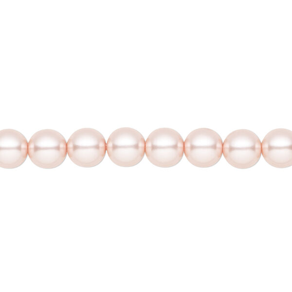 Pearl 25pk rosaline, Preciosa Czech crystal 6mm round image number 0