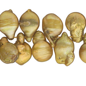 Pearl mix 1pkg5 freshwater, 4x3mm-30x21mm mixed shape, 15 inch cultured mixed colors