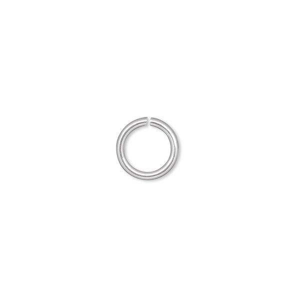 Jump ring, sterling silver-filled, 9mm round, 7mm inside diameter, 18 gauge. Sold per pkg of 500. image number 0