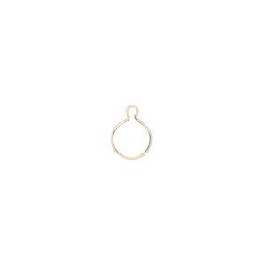 Drop, Wrap-Tite®, 14Kt gold-filled, 6mm round setting. Sold per pkg of 2.