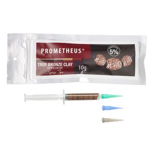 Prometheus® troy bronze clay, rapid and low fire. Sold per 10-gram syringe.