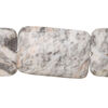 Grey-red marble 1pkg1, puffed rectangle bead natural, 15 inch 30x20mm image number 0