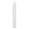 Vial, plastic, clear and white, 4 x 9/16 inch cylinder with hang tab. Sold per pkg of 10. image number 1