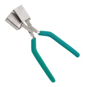 Pliers, Wubbers® Designer Mandrel, pkg/1, teardrop, steel and rubber, green, 7 inches.