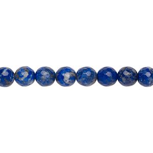Lapis lazuli 1pkg1, faceted round bead natural 15 inch 6-7mm