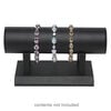 Display, bracelet, leatherette, black, 7-1/2 x 3 x 4 inches overall. Sold individually. image number 1