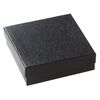 Paper / "cotton" (polyester) 1pkg6, square box / swirl design black 3.5x3.5x1 inch image number 1