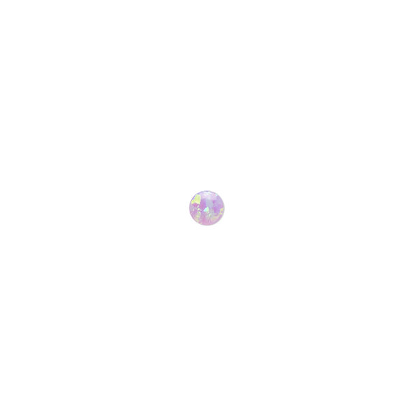 Cabochon, "opal" (silica and epoxy) (man-made), lavender, 4mm calibrated round. Sold per pkg of 4. image number 0