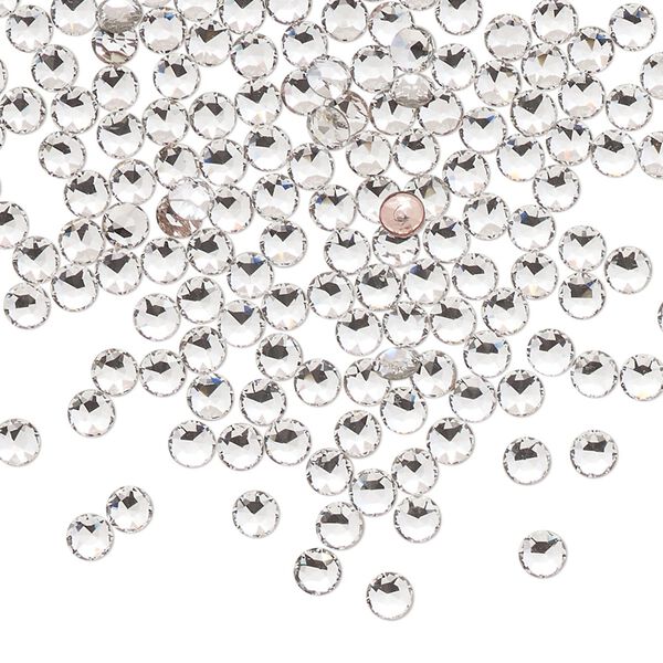 Round stone 1440pk crystal clear foil back, Swarovski® hotfix PP24 light round 1098 image number 0