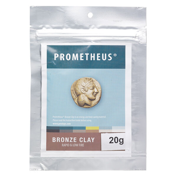 Prometheus® bronze clay, pkg/20g, rapid and low fire formula. image number 0