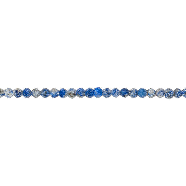 Bead, lapis lazuli (natural), 2mm hand-cut faceted rondelle, C+ grade, Mohs hardness 5 to 6. Sold per 13-inch strand. image number 0