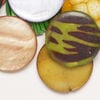 Mother-of-pearl shell 1pkg6oz, puffed flat round bead mix mixed colors 24-25mm image number 0