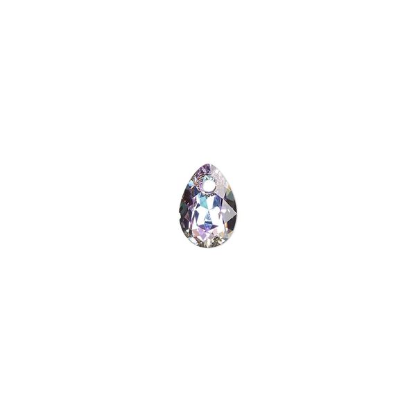 Drop 72pk crystal vitrail light P, Swarovski® 9mm pendant pear cut 6433 image number 0