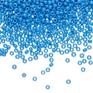 Seed bead, TOHO BEADS®, glass, pkg/50g, #11 round, opaque cornflower (TR-11-43D).