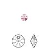 Drop 12pk crystal antique pink, Crystal Passions® 6mm pendant mini disk 6428 image number 0