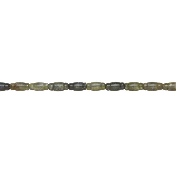Serpentine 1pkg1, vase bead natural, 15 inch 20x10mm-21x10mm dark image number 1