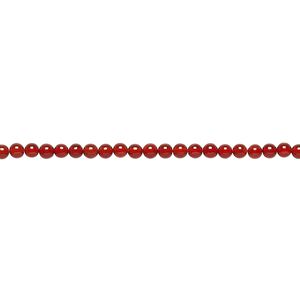 Carnelian 1pkg1, round bead 15.5-16 inch 2mm