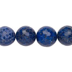 Lapis lazuli 1pkg1, faceted round bead natural 15 inch 14-15mm