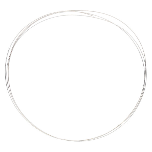 Solder wire, 70% silver, medium, 0.5mm (24 gauge). Sold per pkg of 5 feet. image number 0