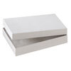 Box 1pkg4, paper and "cotton" filled, white, 5-1/4 x 3-3/4 x 7/8 inches rectangle image number 1