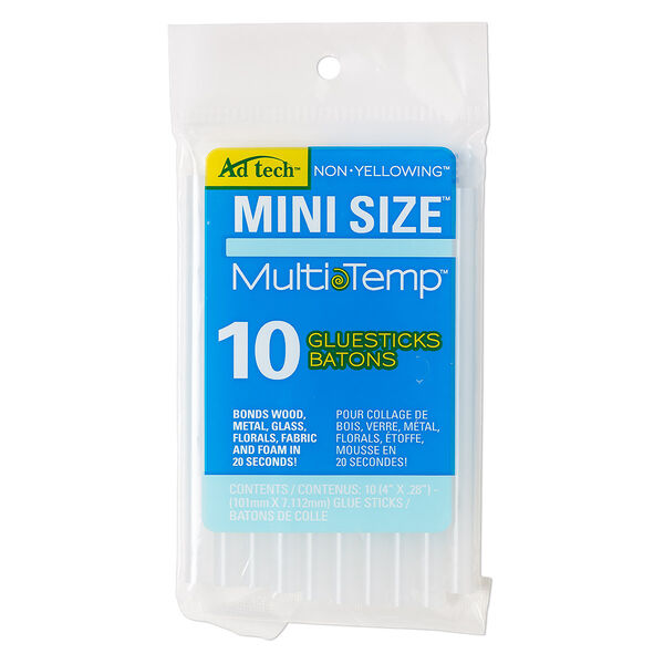 Glue stick, Ad tech™ Multi Temp™, pkg/10, clear, 4 inches . image number 0
