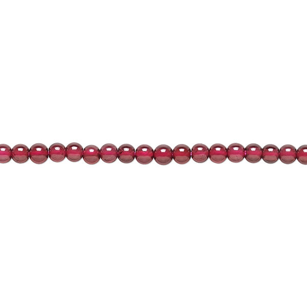 Bead, rhodolite garnet (natural), 2-2.5mm semi-round, A- grade, Mohs hardness 7 to 7-1/2. Sold per 15-1/2" to 16" strand. image number 0
