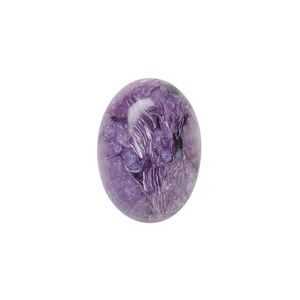 Charoite 1pkg1, calibrated oval cab 18x13mm