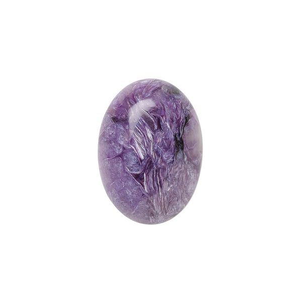 Charoite 1pkg1, calibrated oval cab 18x13mm image number 0