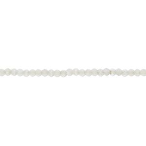 Prehnite 1pkg1, hand-cut faceted rondelle bead natural 13 inch 2mm