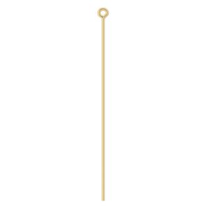 Eye pin, 14Kt gold-filled, 2-3/16 inches, 21 gauge. Sold per pkg of 10.