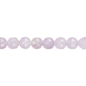 Lavender amethyst 1pkg1, rose-cut round bead natural 8 inch 6mm
