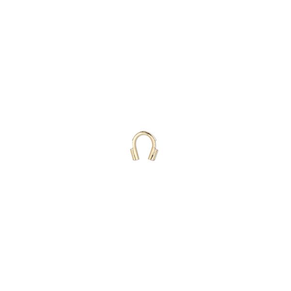 Wire protector, Accu-Guard™, gold-plated brass, 4mm tube. Sold per pkg of 500. image number 0