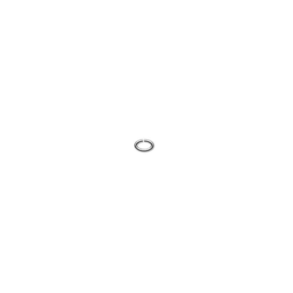 Jump ring, sterling silver, 3x2mm oval, 2x1.4mm inside diameter, 24 gauge. Sold per pkg of 50. image number 0