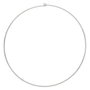 Neckwire, silver-finished steel, 1.8mm round, 17 inches. Sold individually.