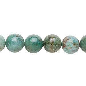 African "jade" 1pkg1, round bead natural light to medium 15.5-16 inch 10mm