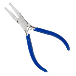 Pliers, EUROTOOL&reg;, round-nose, stainless steel / rubber / nylon, 5-1/2 inches. Sold individually.