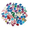 Glass mosaic mix 1pkg1, glitter paint art glass 1/4 lb mix multicolored 10-25mm image number 1