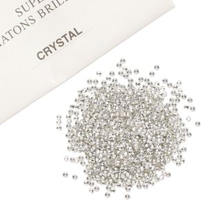 Chaton 1440pk crystal foil back, vintage Preciosa Czech crystal rhinestone 2.3-2.5mm round SS8