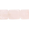 Rose quartz 1pkg1, flat rectangle bead natural, 15 inch 18x14mm-20x15mm pale image number 0
